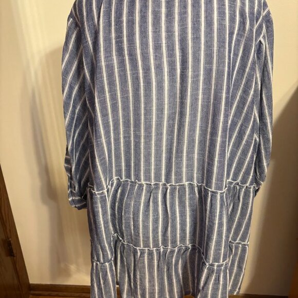 CLUB Z COLLECTION Gray/White (100% Cotton) top - 3x - Picture 8 of 13